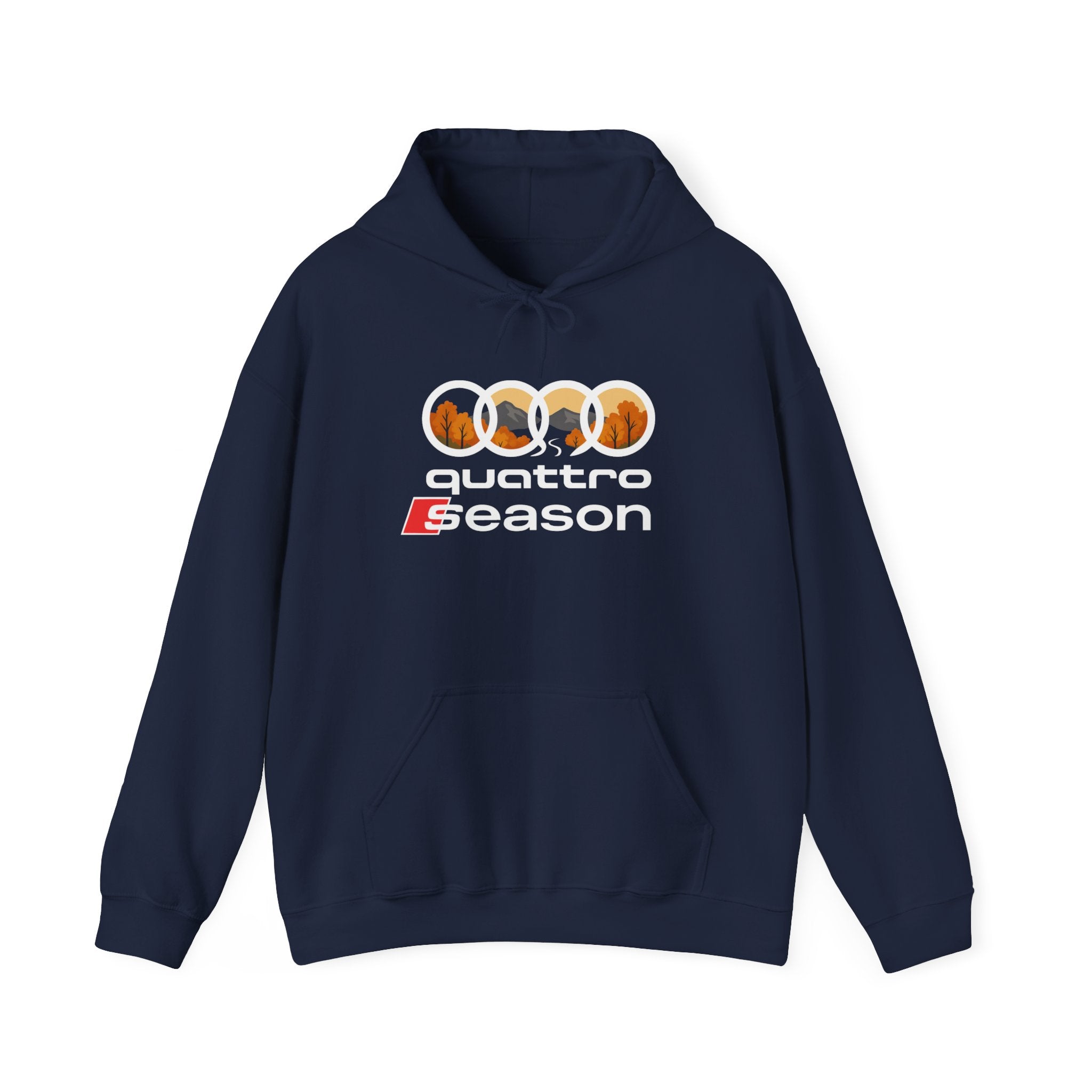 Quattro Season Hoodie Audi Quattro-Inspired Sweatshirt Euro Car Enthusiast Apparel
