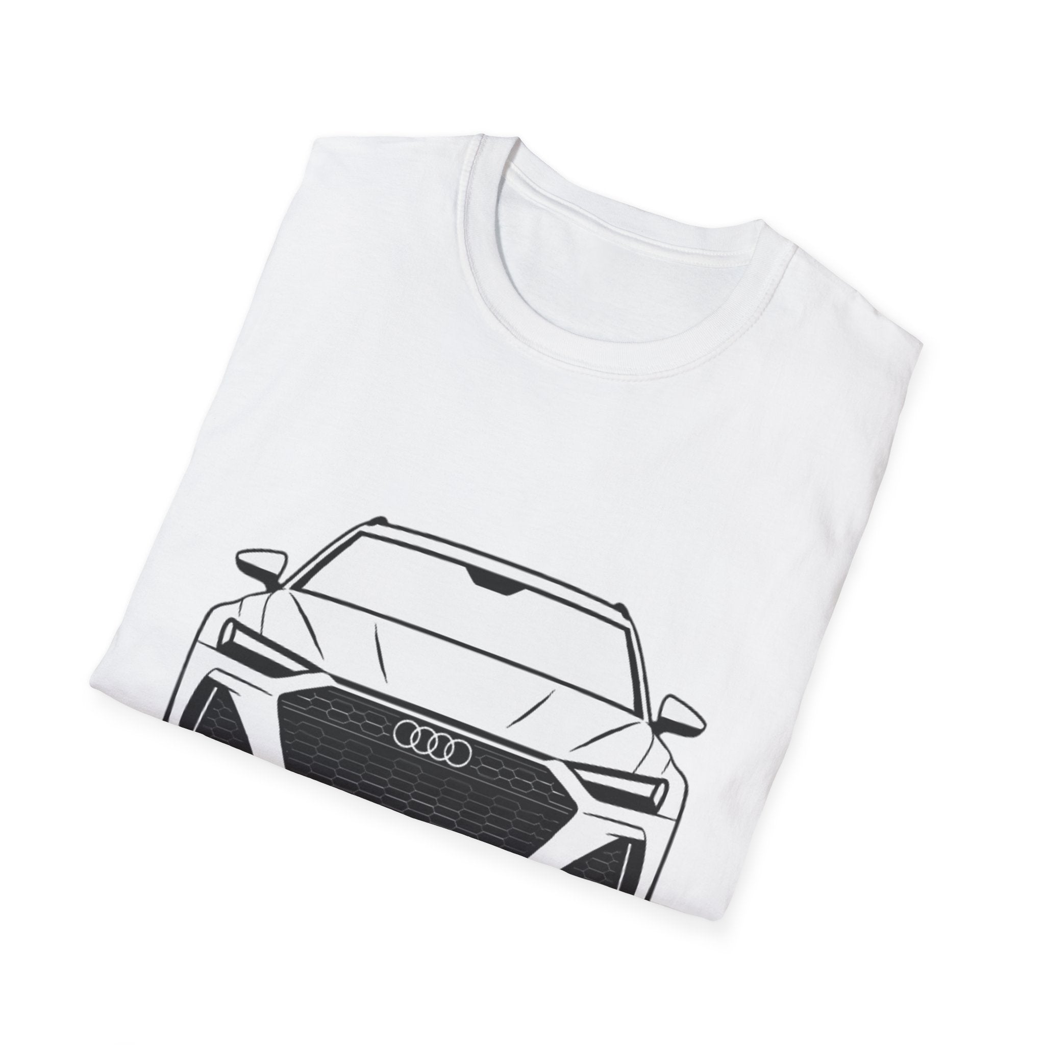 RS6 Avant Silhouette T-Shirt – Front & Rear Minimalist Design for Audi Enthusiasts