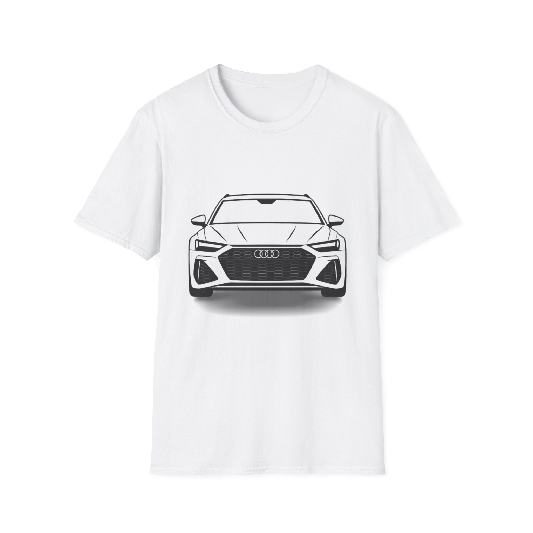 RS6 Avant Silhouette T-Shirt – Front & Rear Minimalist Design for Audi Enthusiasts