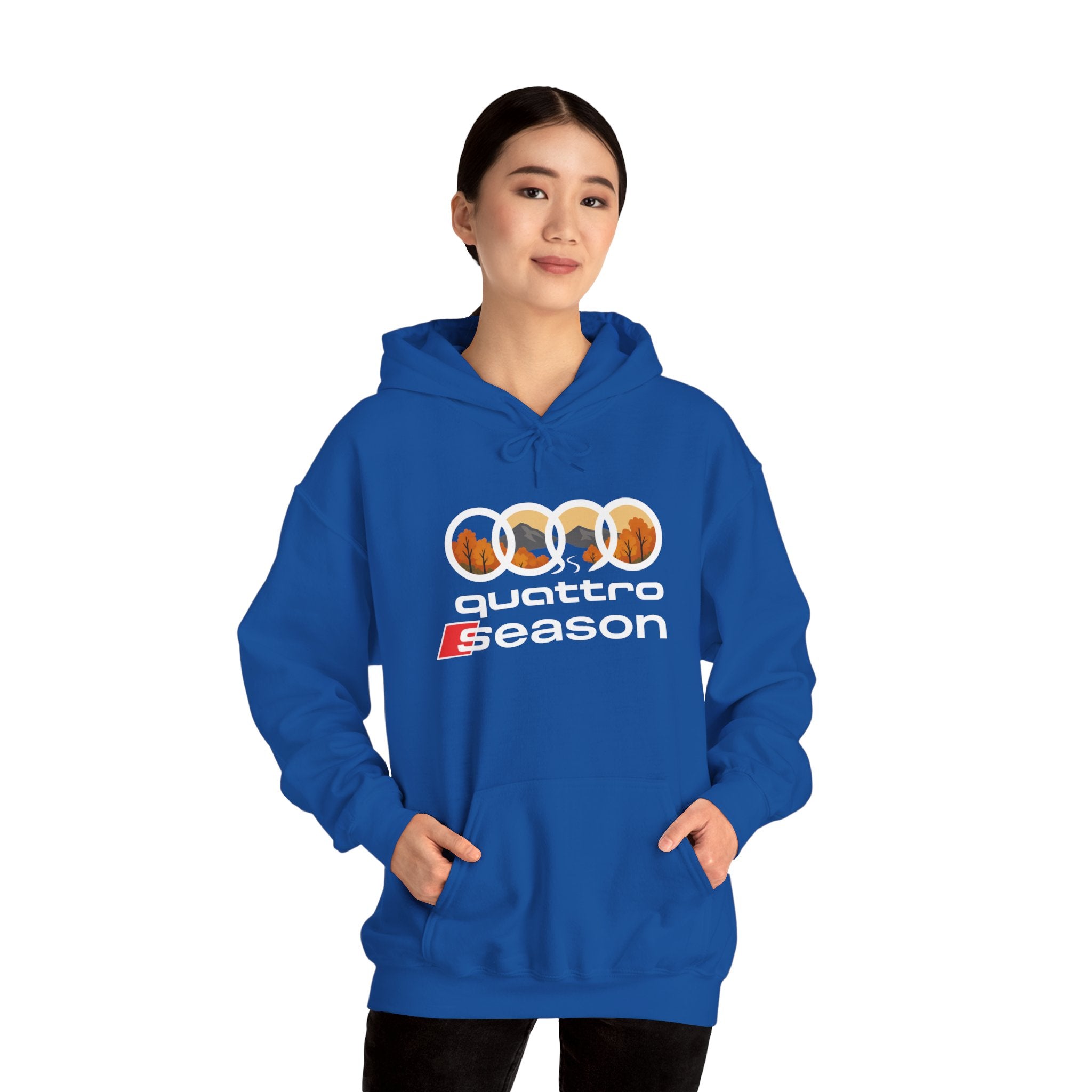 Quattro Season Hoodie Audi Quattro-Inspired Sweatshirt Euro Car Enthusiast Apparel