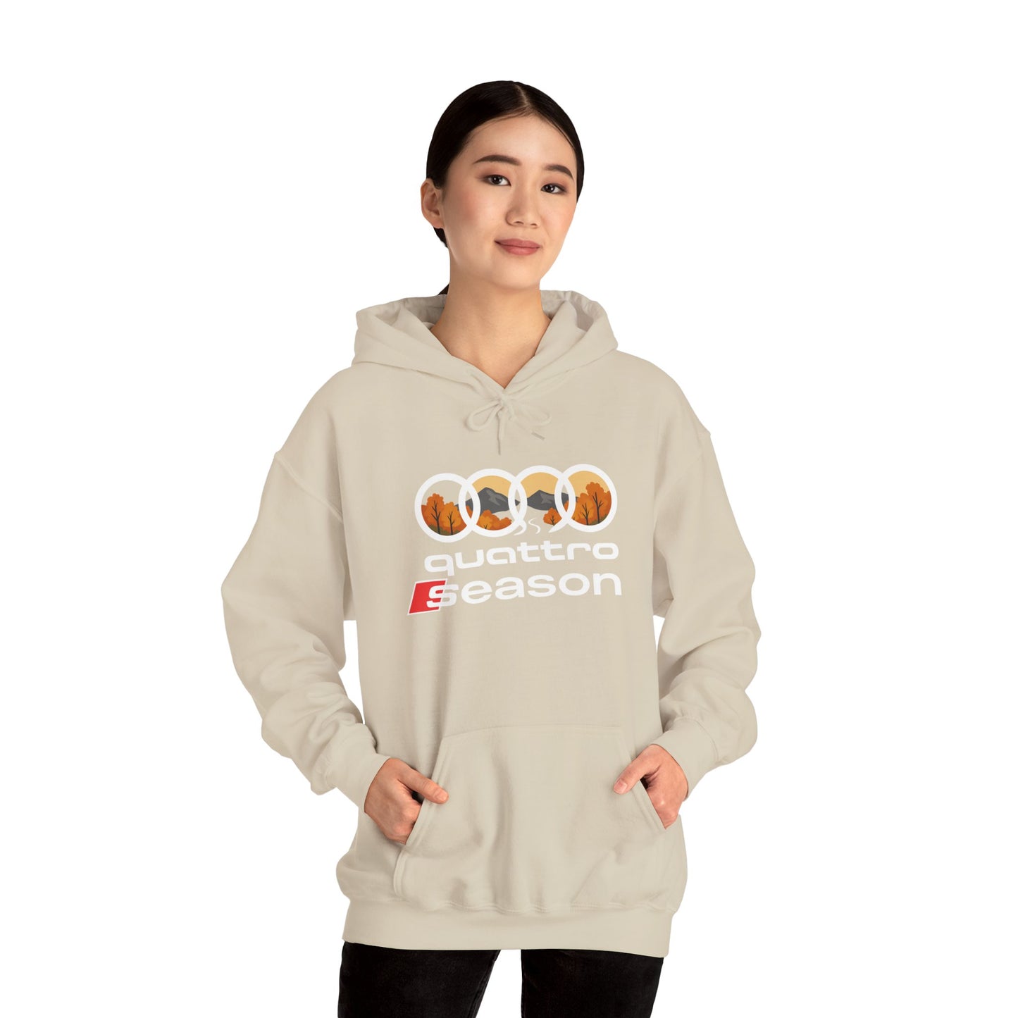 Quattro Season Hoodie Audi Quattro-Inspired Sweatshirt Euro Car Enthusiast Apparel