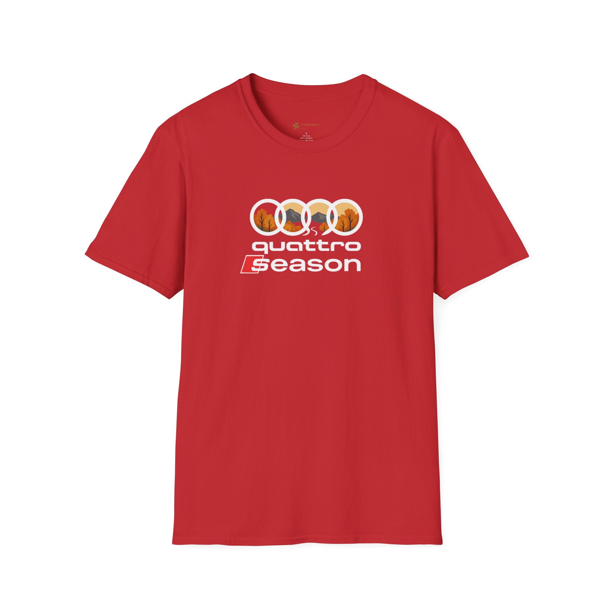 Quattro Season Shirt Audi Inspired Fall Design Enthusiast Tee
