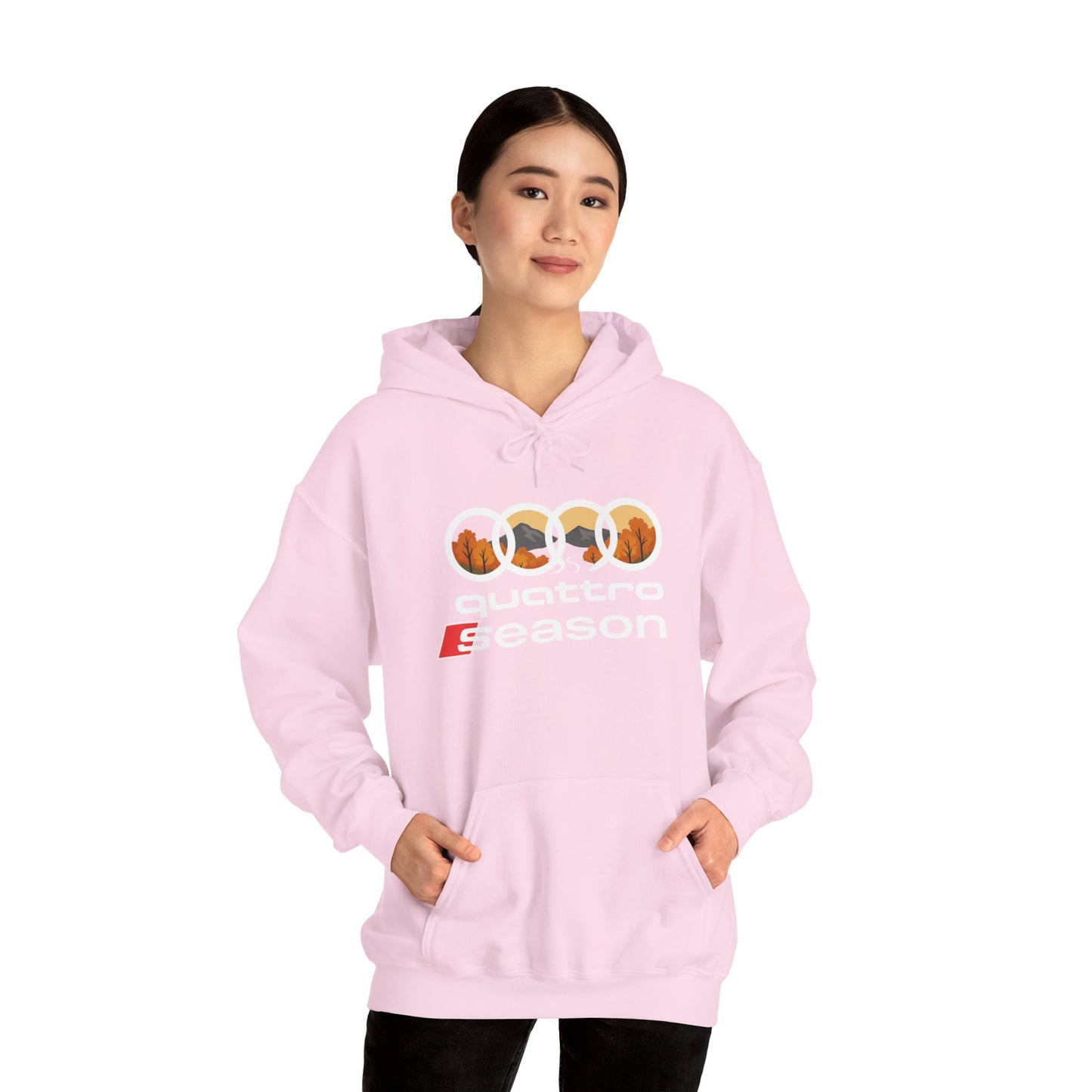 Quattro Season Hoodie Audi Quattro-Inspired Sweatshirt Euro Car Enthusiast Apparel