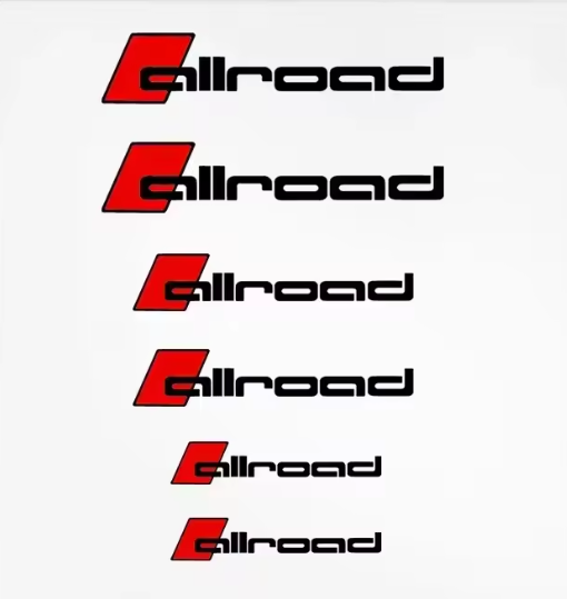 6pcs Heat-Resistant Caliper Decals for Audi Sport and S Line Vinyl Stickers