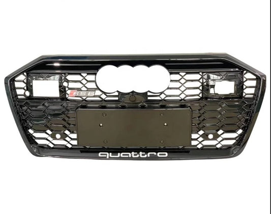 RS Honeycomb Front Grille for 2019-2023 Audi A6/S6 C8 Models