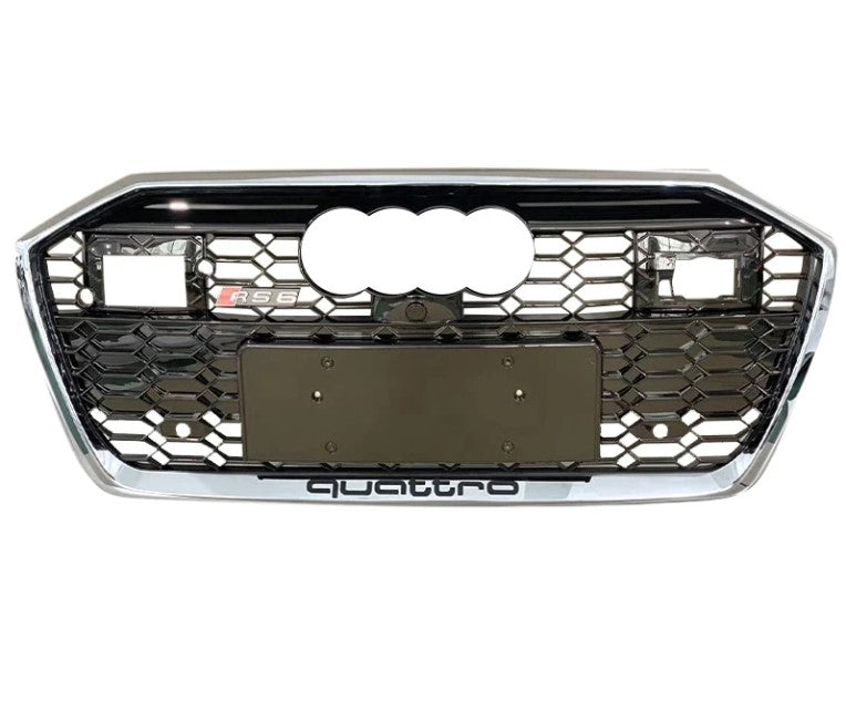 RS Honeycomb Front Grille for 2019-2023 Audi A6/S6 C8 Models