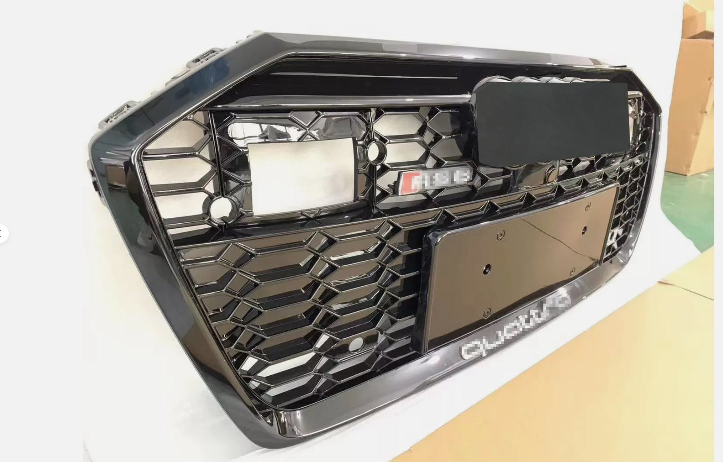 RS Honeycomb Front Grille for 2019-2023 Audi A6/S6 C8 Models