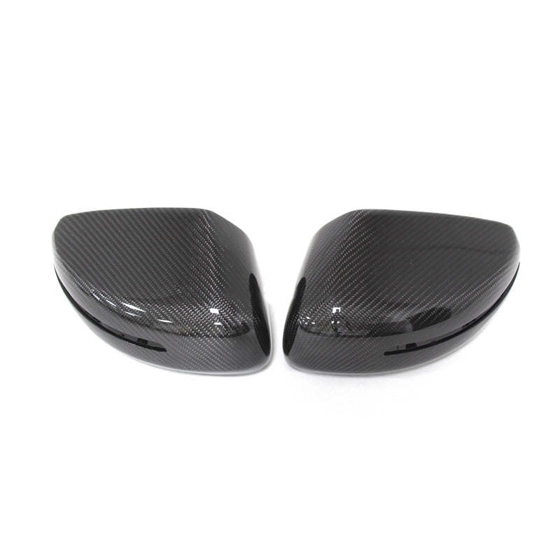 Gloss Carbon Fiber Mirror Caps for Audi Models