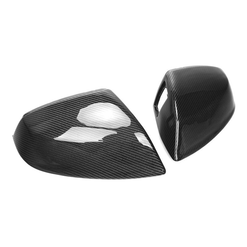 Gloss Carbon Fiber Mirror Caps for Audi Models
