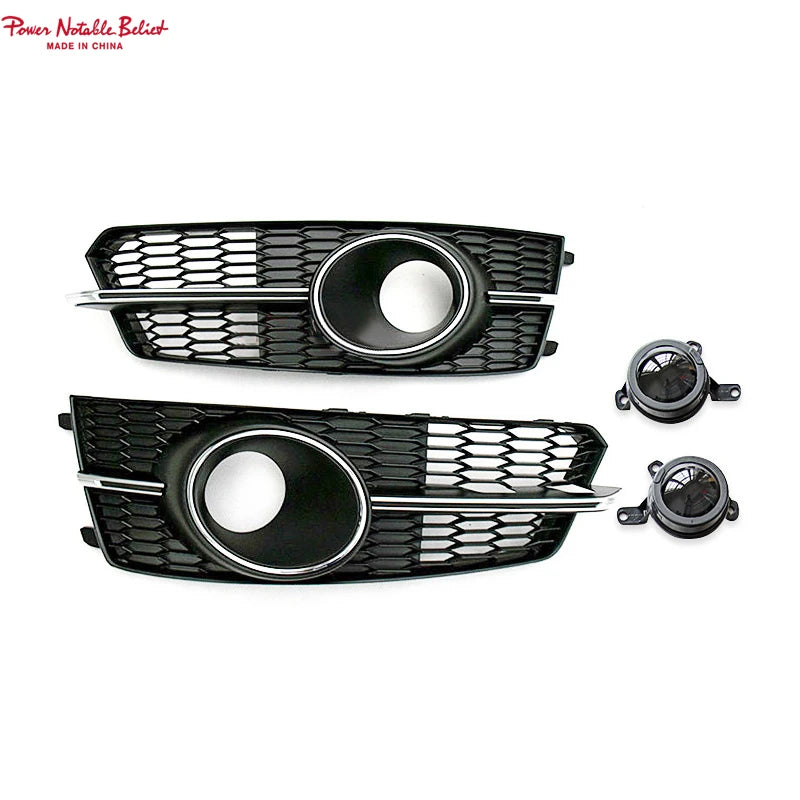2016-2018 Audi A6 / S6 S-line Fog Grille Covers with ACC