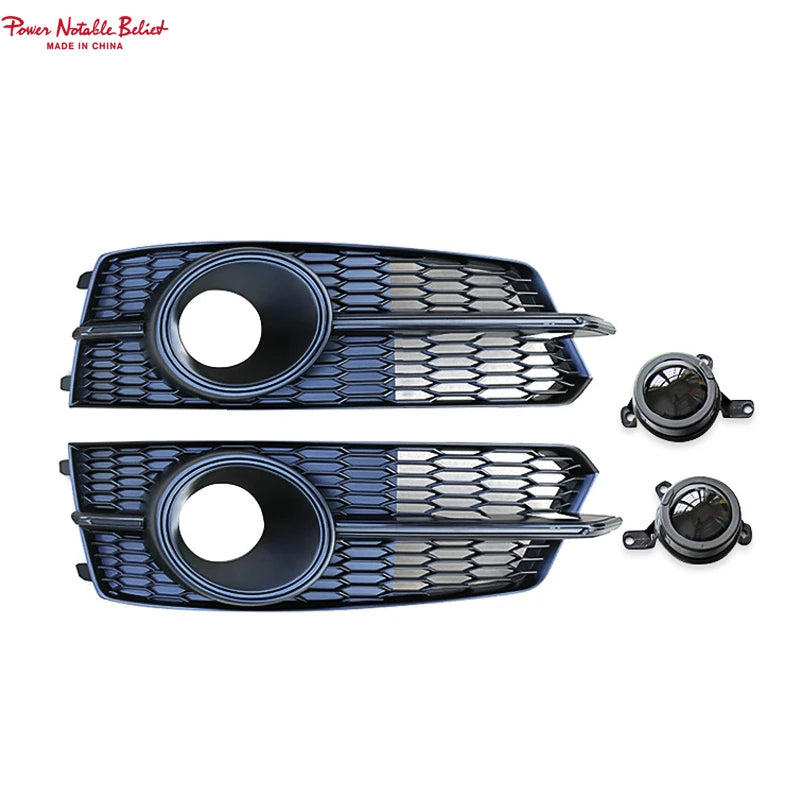 2016-2018 Audi A6 / S6 S-line Fog Grille Covers with ACC