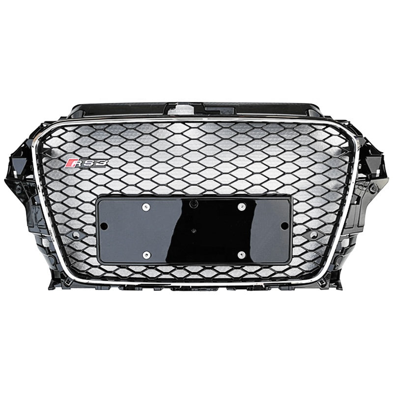 RS3 Chrome Frame / Black Net (No Logo) — 2013-2016 Audi A3/S3 8V