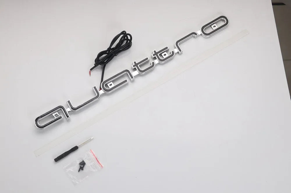 Quattro Illuminated LED Front Grille Emblem for all Audi Models