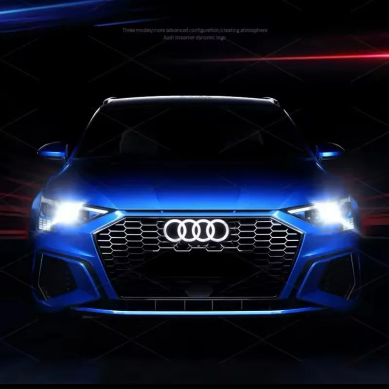 Illuminated Front Grille Ring Emblem for Audi Models