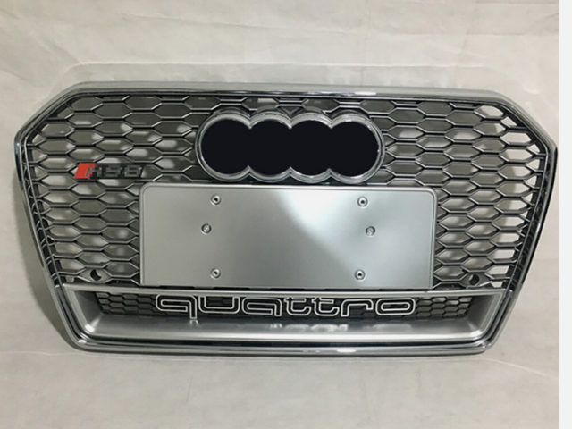 RS Honeycomb Front Grille for 2016-2018 Audi A6/S6 C7.5 Models