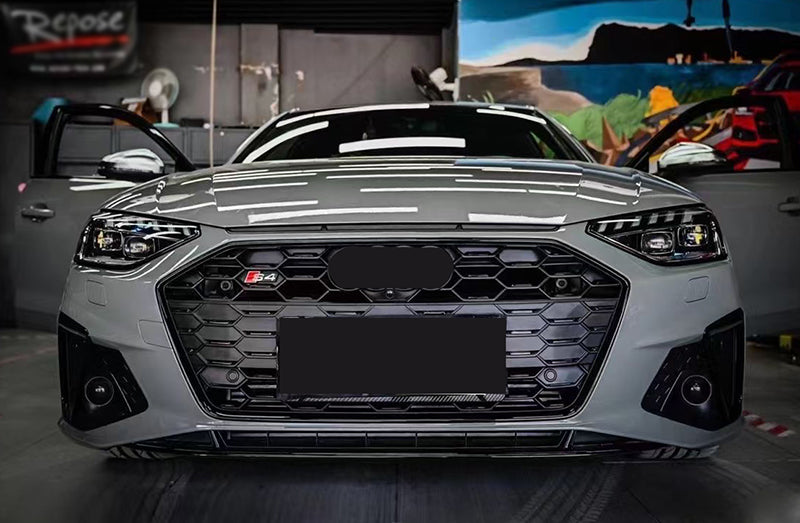 RS Honeycomb Front Grille for 2020-2024 Audi A4/S4 B9.5 Models