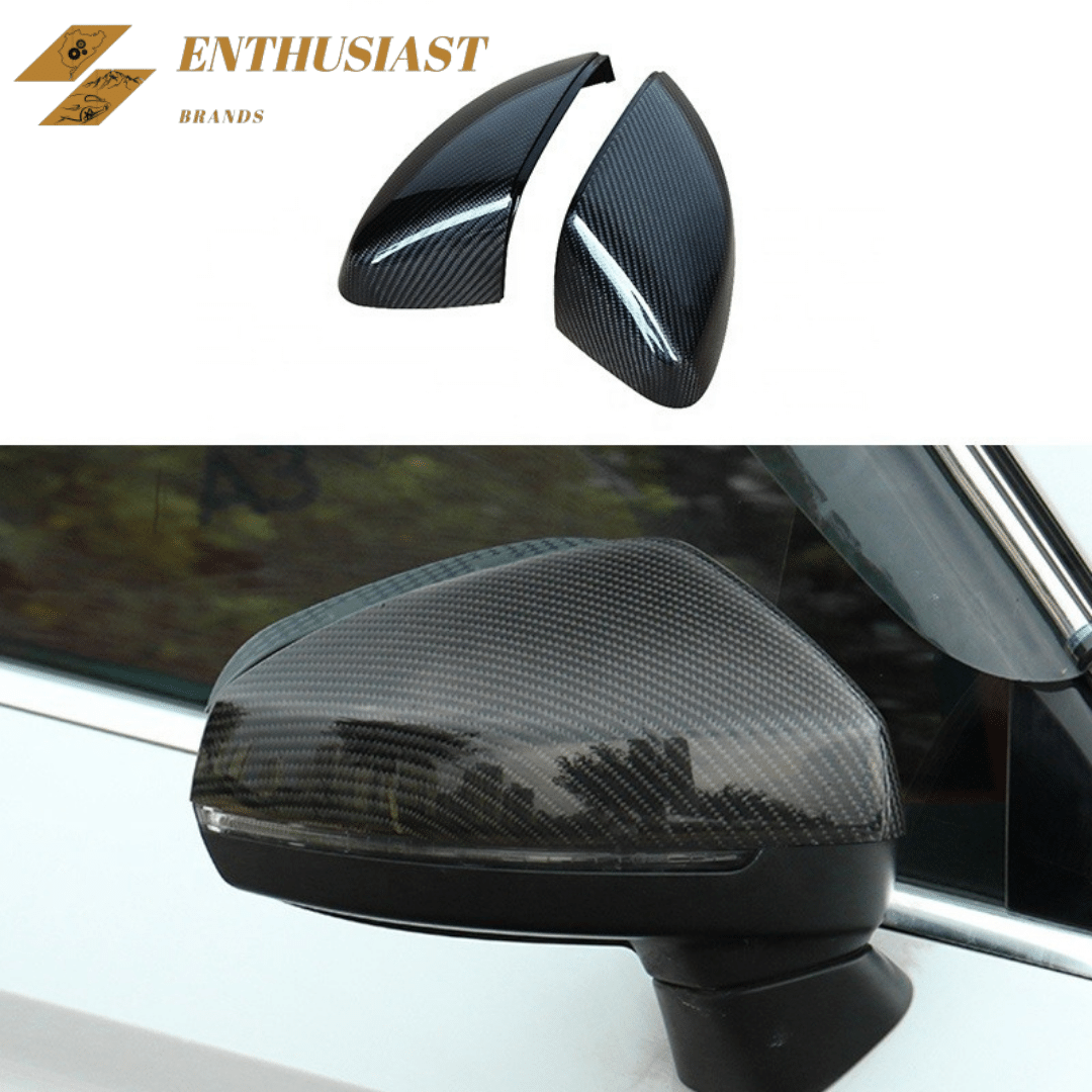 Carbon Fiber Repalcement Side Rearview Mirror Cover for Audi A3 S3