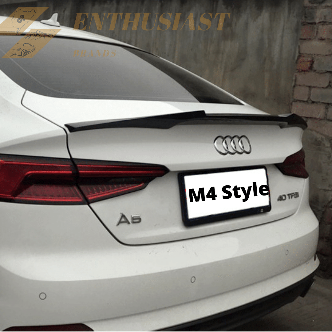 Rear Carbon Fiber Trunk Spoilers for Audi A3/A4/A5 Models