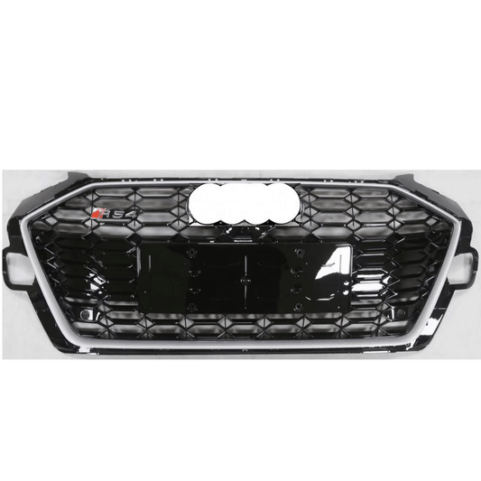 RS Honeycomb Front Grille for 2020-2024 Audi A4/S4 B9.5 Models