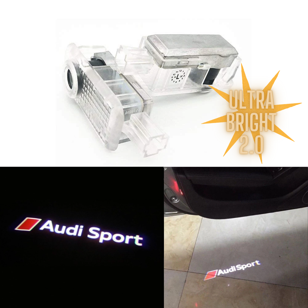 Audi 4G0052133J Entry Lights LED Projector, S Logo, Diamond Entry Lighting  Projection Red / White : : Automotive
