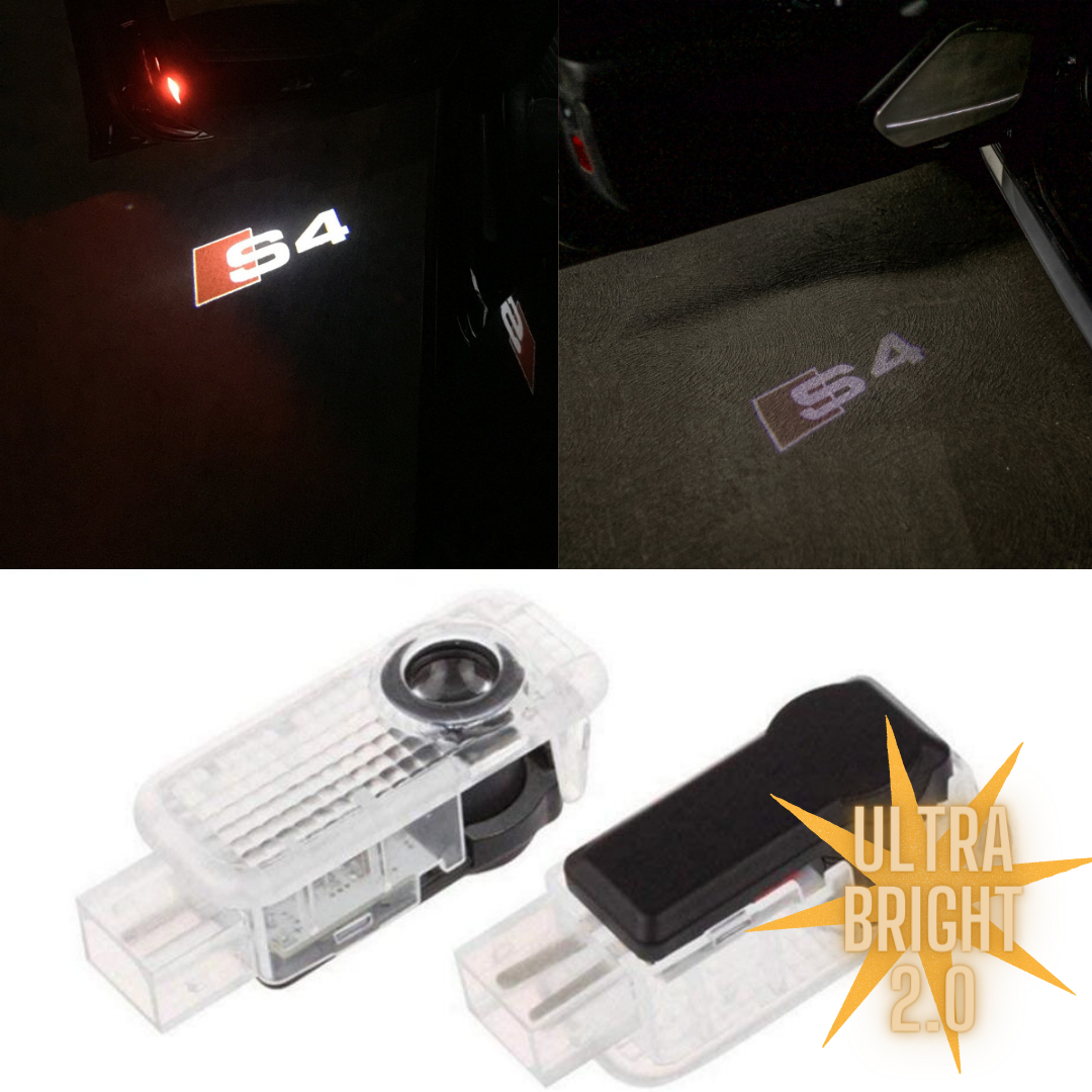 Original Audi lizard rings LED entry lighting door logo adapter MANY AUDI