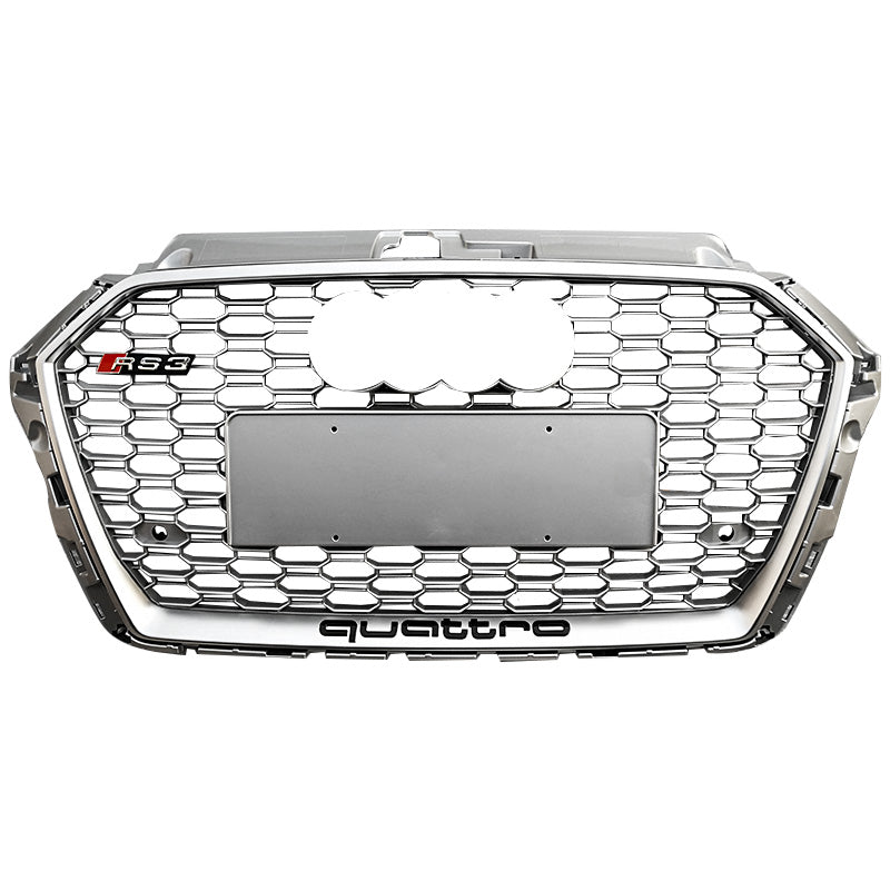 RS Honeycomb Front Grille for 2017-2019 Audi A3/S3 8V.5 Models