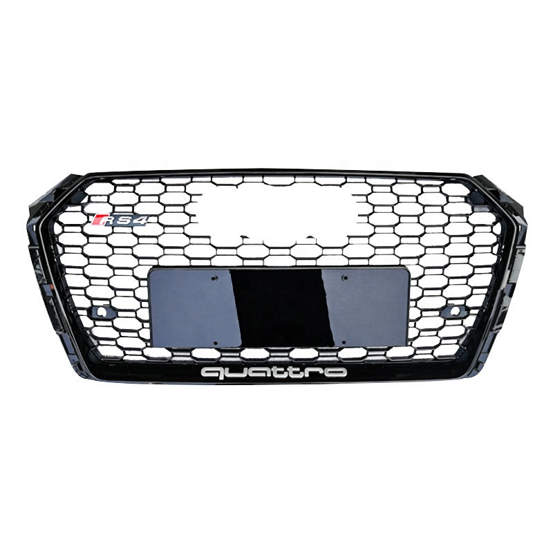 RS Honeycomb Front Grille for 2017-2019 Audi A4/S4/RS4 B9 Models