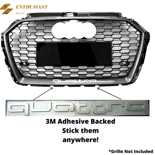 Audi Quattro Grille Badge Emblem