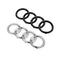 Premium Front Grille Ring Emblems for Audi Models
